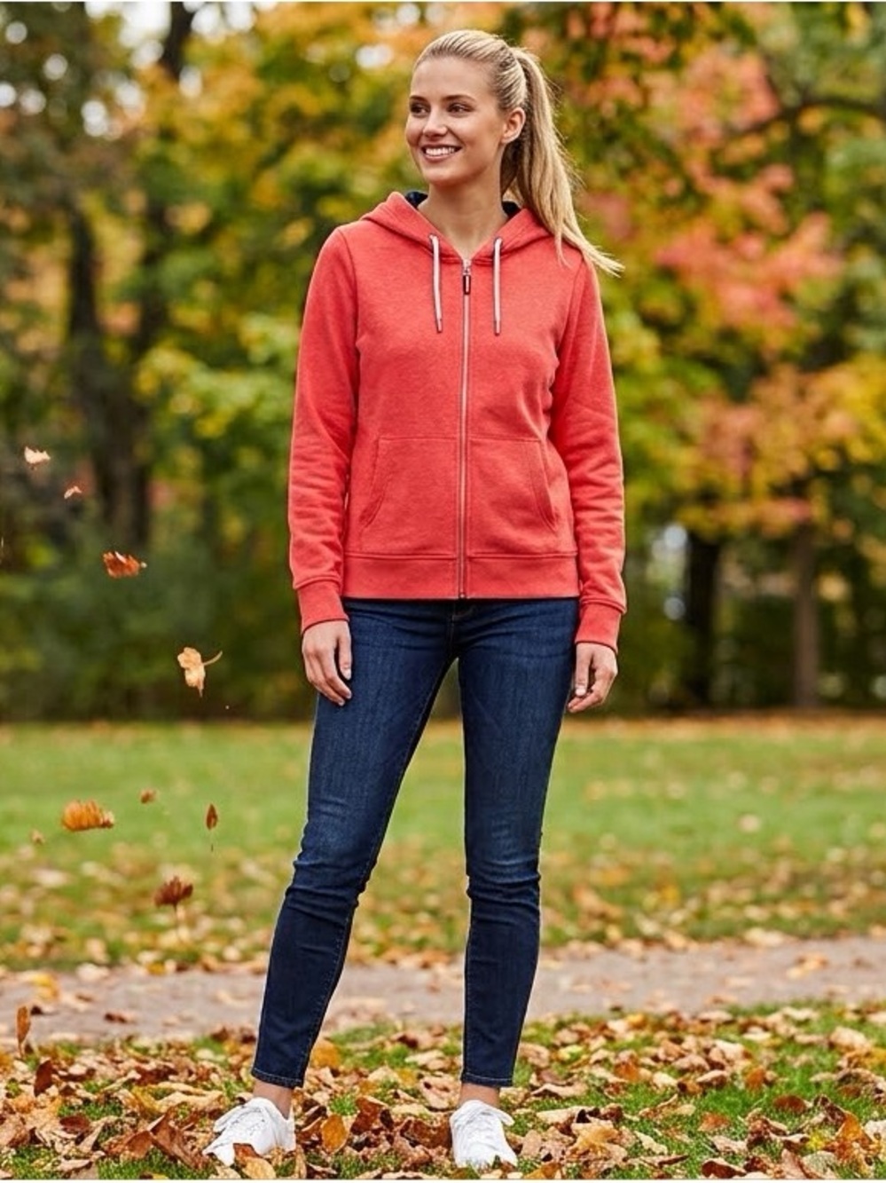 Tommy Hilfiger MSRP $69 Full Zip Hoodie NWOT PTP 23”